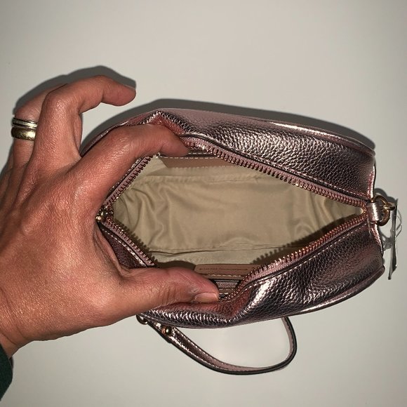 INC Glam Metallic Quilted Camera Crossbody - Picture 6 of 9